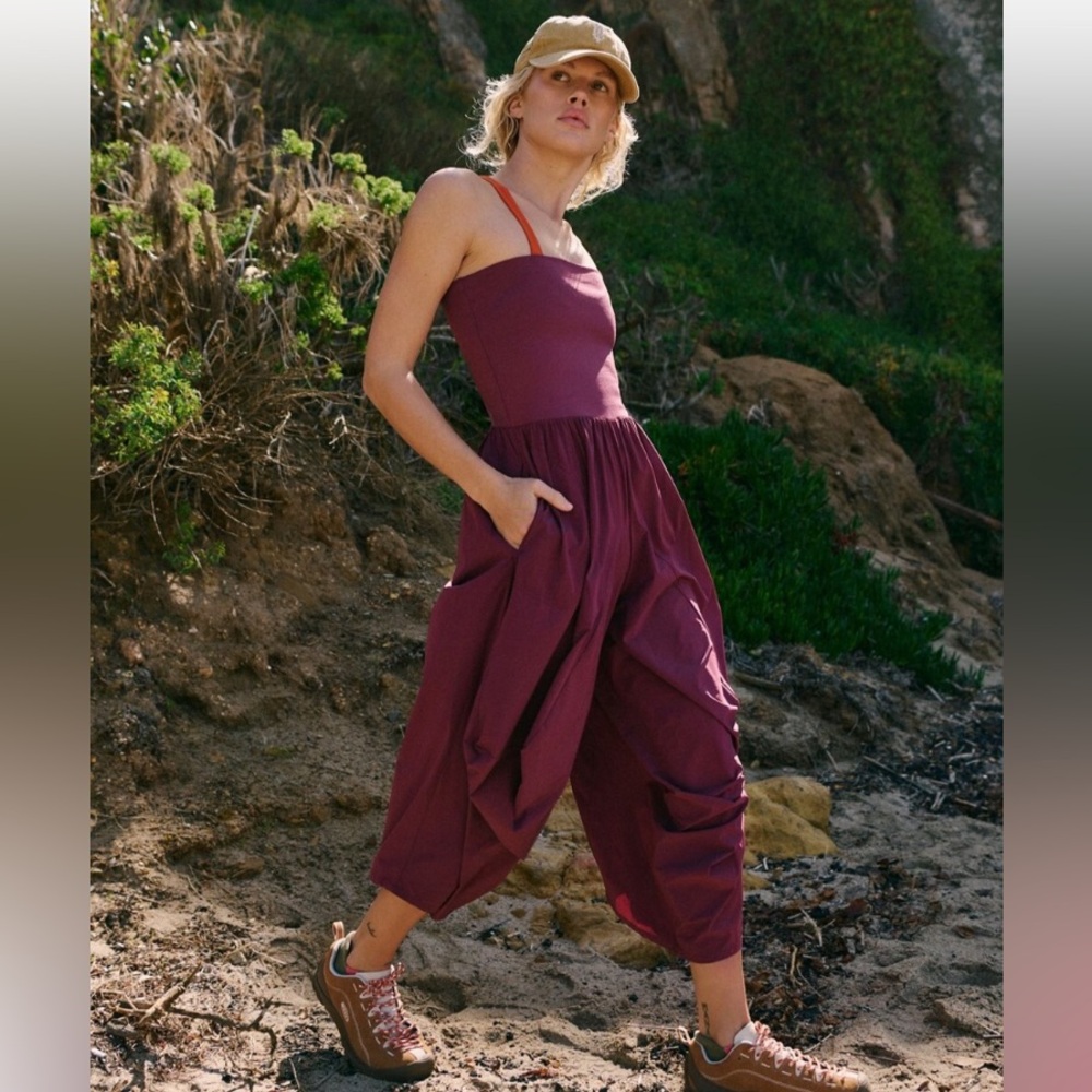 Free People! FP Movement Way Back Convertible One Piece In Clove NWT!
